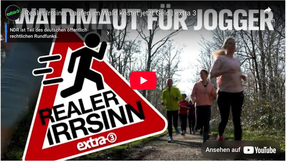 Realer Irrsinn: Laufen im Wald kostet jetzt Geld