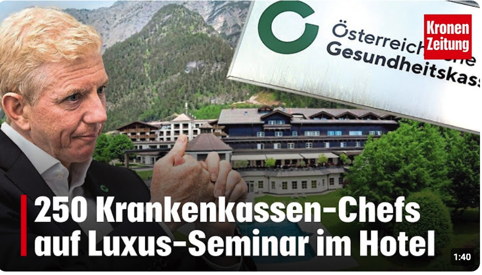 250 Krankenkassen-Chefs auf Luxus-Seminar im Hotel 
