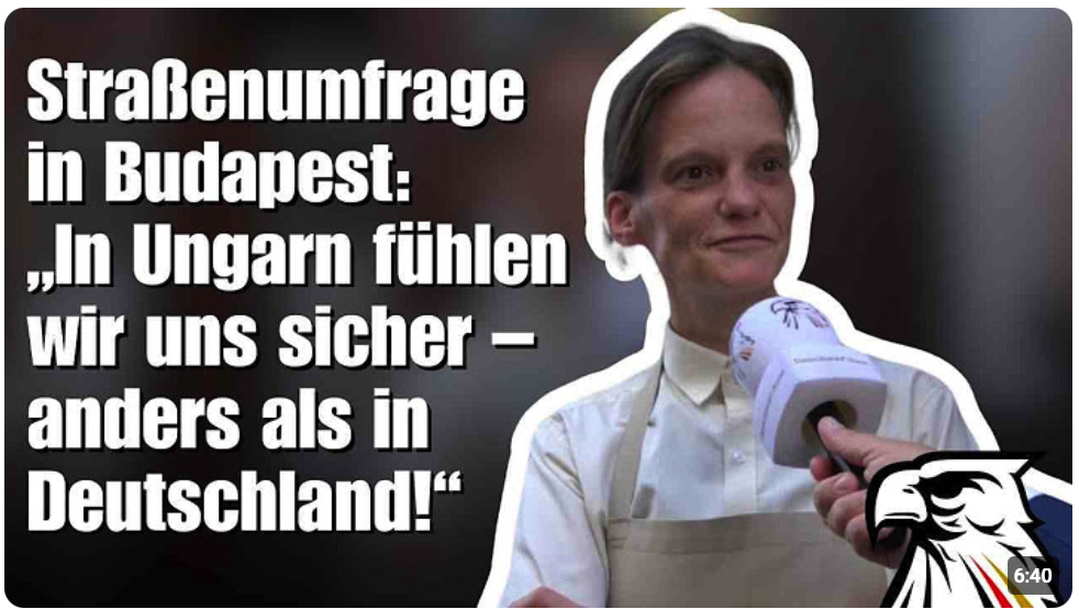 Straßenumfrage in Budapest: „In Ungarn fühlen wir uns sicher – anders als in Deutschland!“
