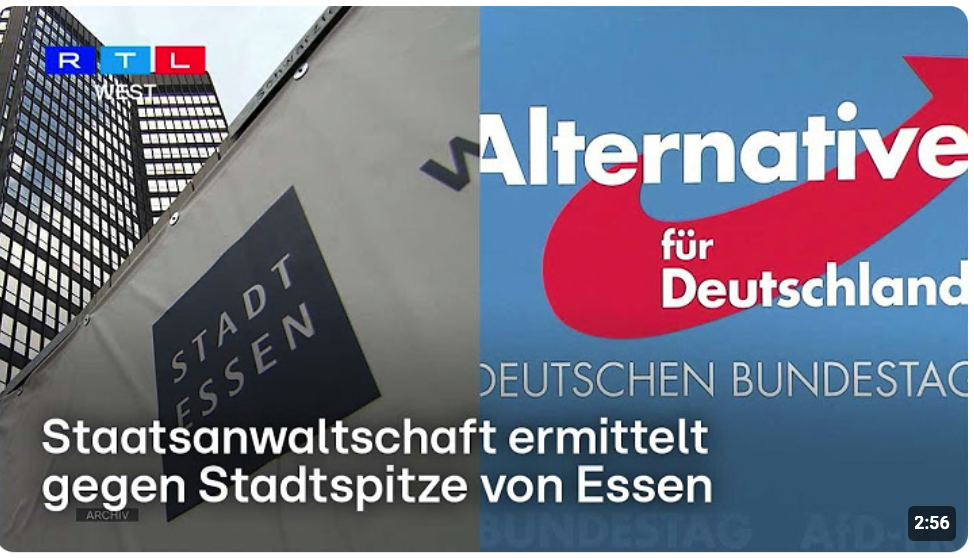 Staatsanwaltschaft ermittelt gegen Stadtspitze von Essen – Ärger nach AfD-Parteitag | RTL WEST