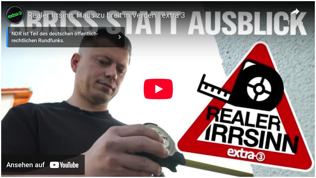 Realer Irrsinn: Haus zu breit in Verden | extra 3