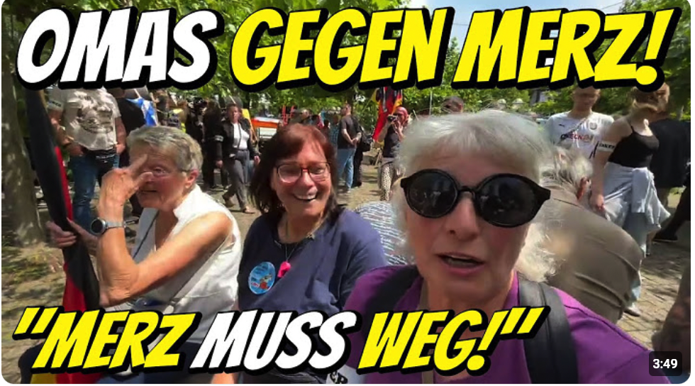Omas gegen MERZ! „Wie kann man denn eine Oma gegen rechts sein?“ Demo Gemeinsam Deutschland Hannover
