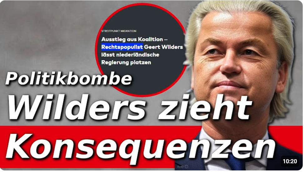 Wilders verlässt die Regierung – doch Medien sehen nur den „Rechtspopulisten“!