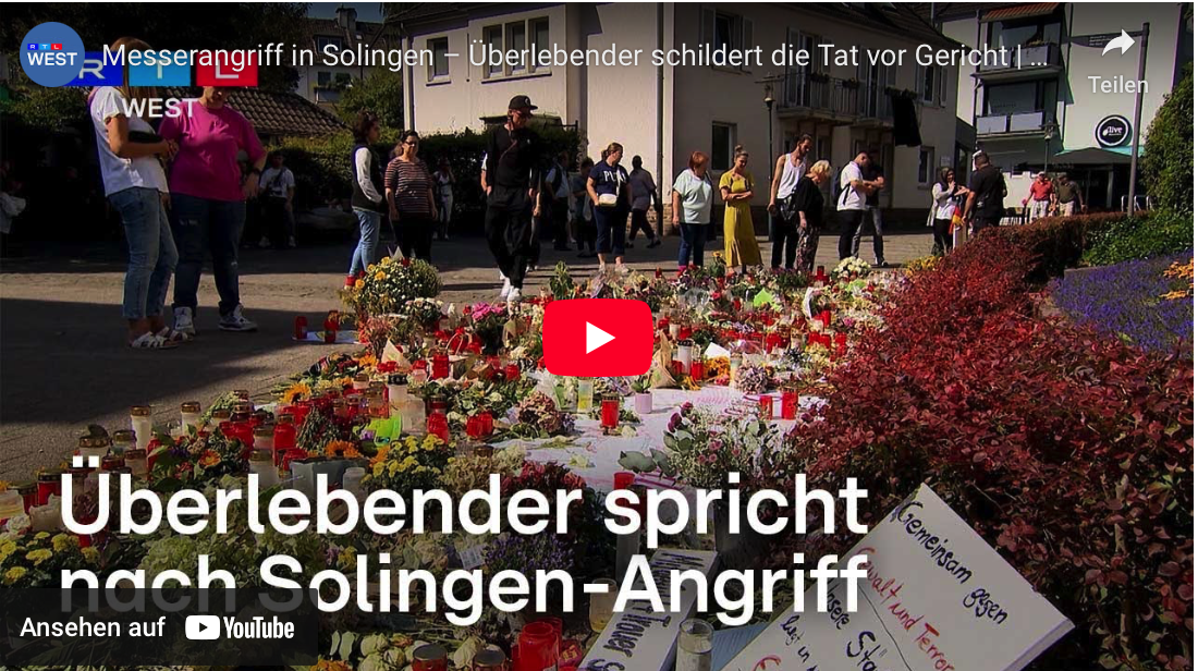Messerangriff in Solingen – Überlebender schildert die Tat vor Gericht 