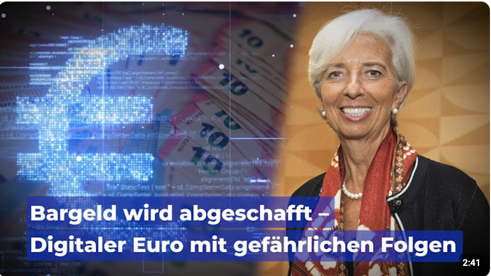 Bargeld wird abgeschafft – Digitaler Euro mit gefährlichen Folgen
