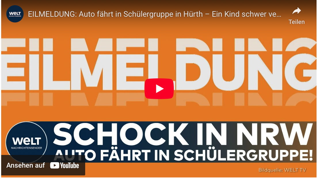 EILMELDUNG: Auto fährt in Schülergruppe in Hürth – Ein Kind schwer verletzt!