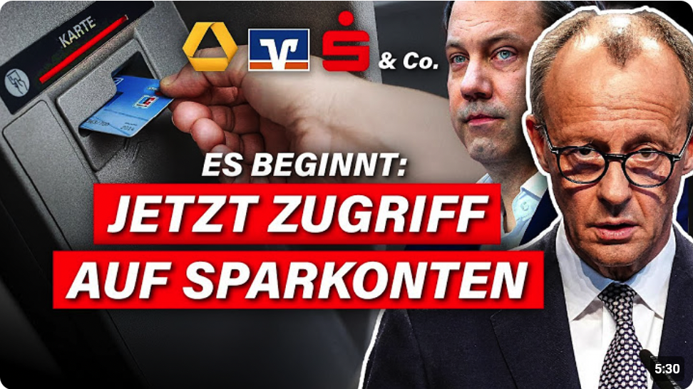 „Mobilisierung“ privater Spareinlagen jetzt per Gesetz!