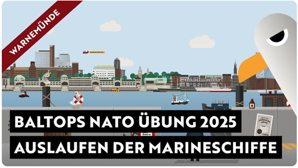 BALTOPS Nato Übung 2025  Auslaufen Live der Marine Schiffe aus Warnemünde
