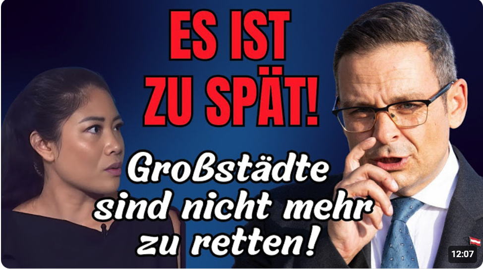 Gerald Grosz: Unsere Städte sind verloren – es ist zu spät!