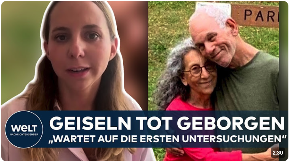 ISRAEL: LEICHEN VON ZWEI GEISELN GEBORGEN – „Jetzt wartet man auf die ersten Untersuchungen“