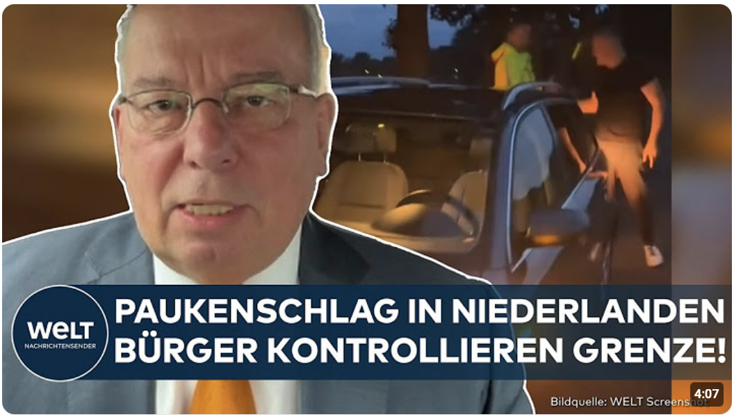 MIGRATION: Paukenschlag! Bürger der Niederlande führen eigenmächtig Kontrollen an Grenze durch