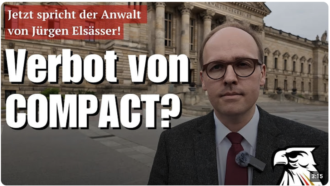 Verbot von COMPACT? Jetzt spricht der Anwalt von Jürgen Elsässer!