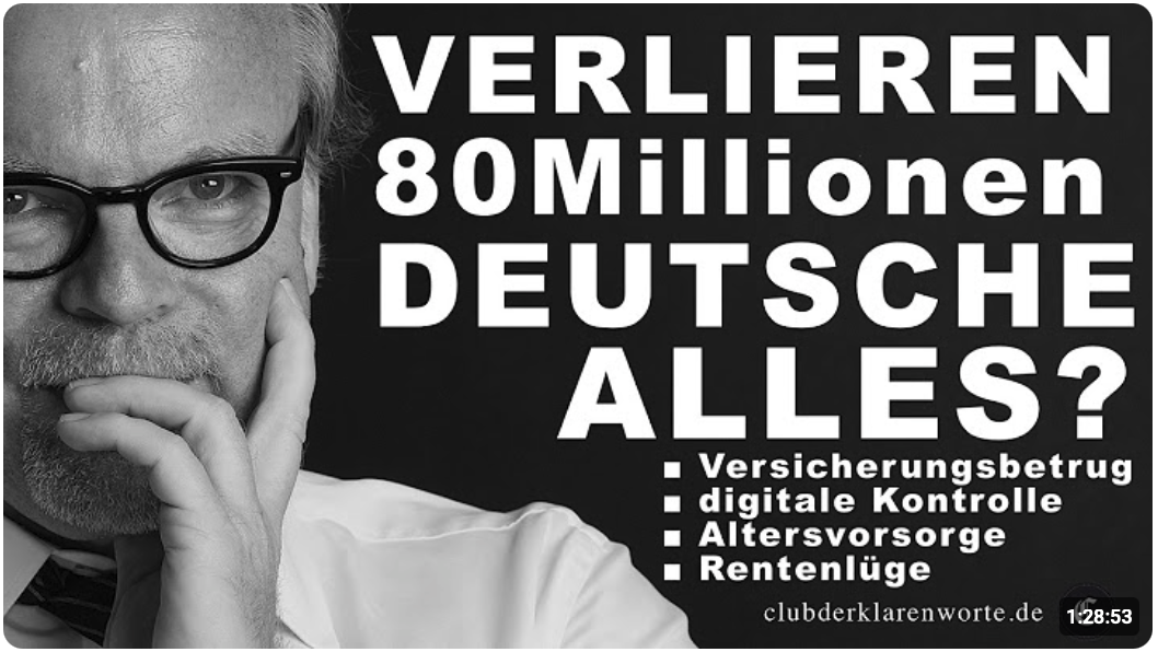 Enthüllt: Legal betrogen – Wie 80 Millionen Deutsche um ihre Altersvorsorge gebracht werden