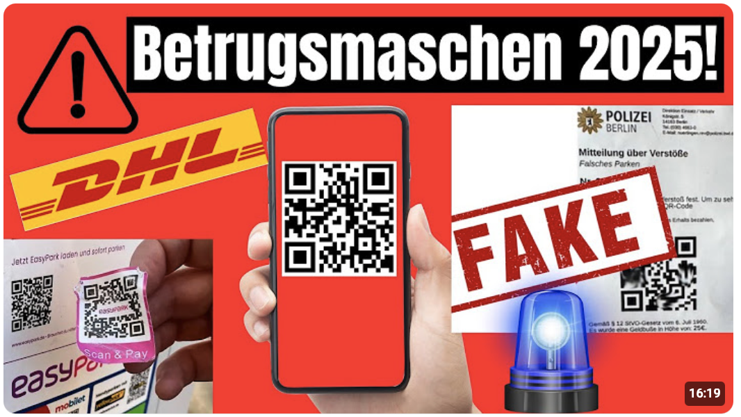 QR Code gescannt, Konto leer! Betrugsmaschen 2025! Aufpassen!