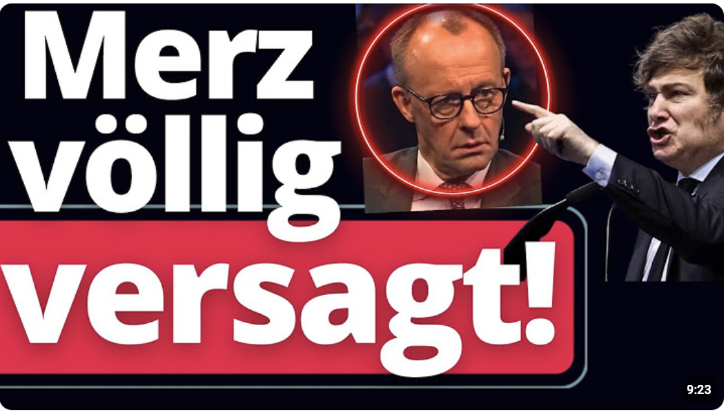 Javier Milei zerlegt Merz komplett!