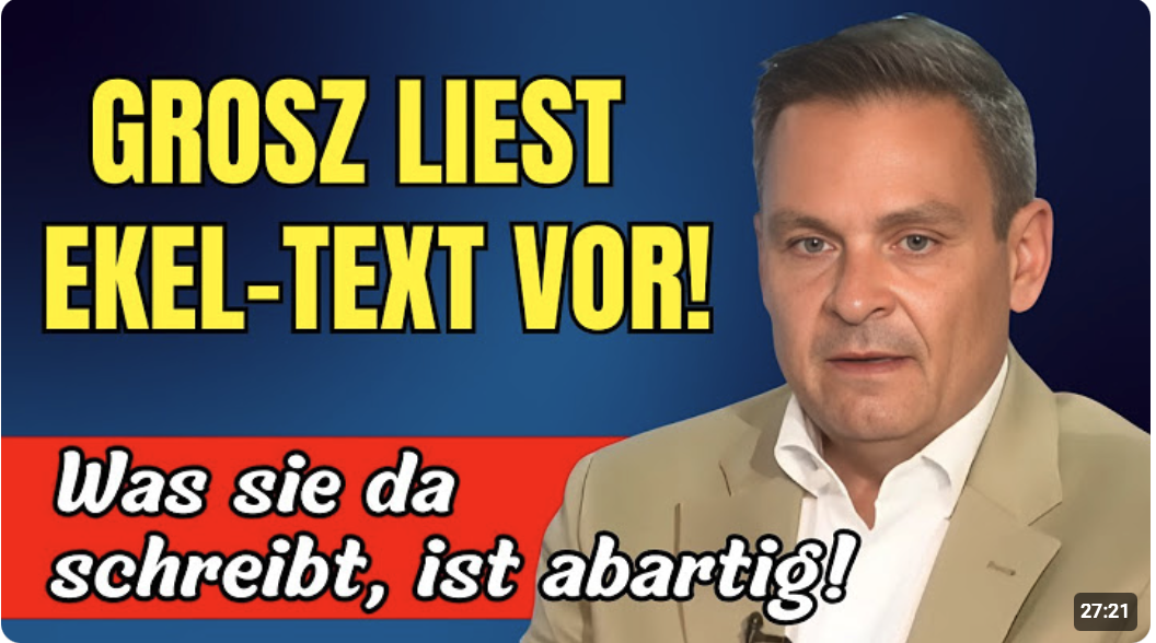 Grosz liest grünen Hass-Post nach Amoklauf – Zuschauer schockiert!