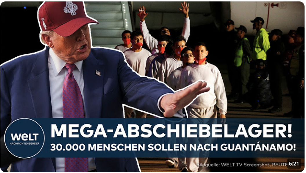 USA: Trump plant Mega-Abschiebelager in Guantánamo! 30.000 Migrantenplätze vorgesehen!