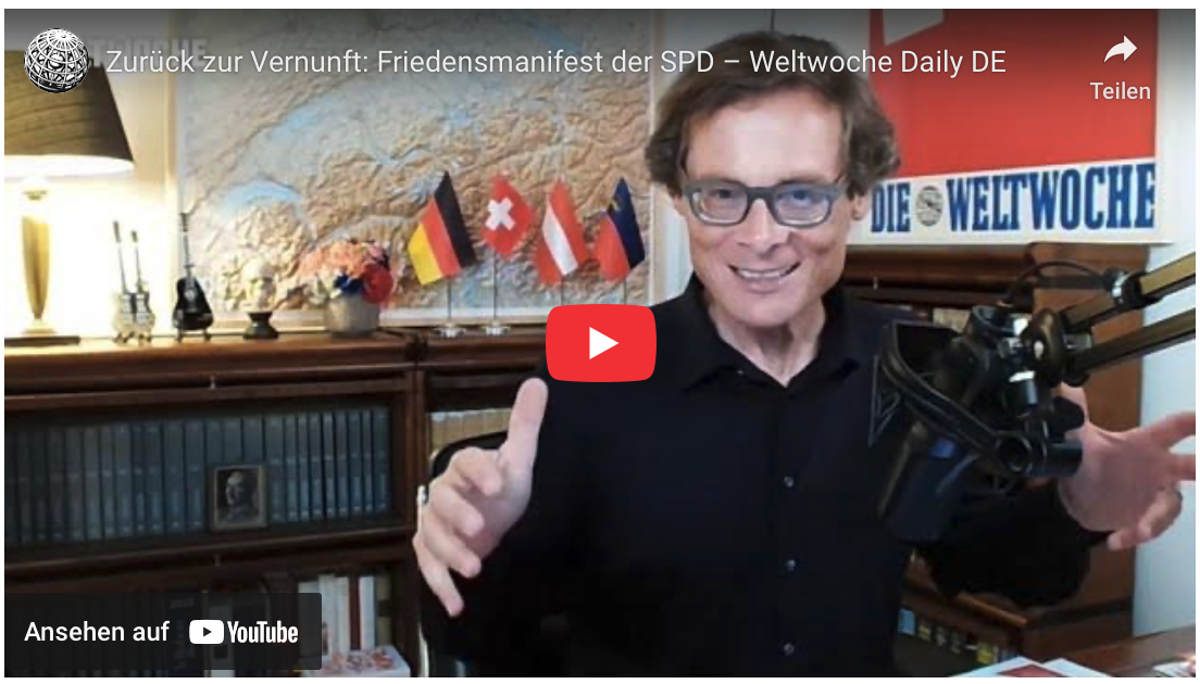 Zurück zur Vernunft: Friedensmanifest der SPD – Weltwoche Daily DE