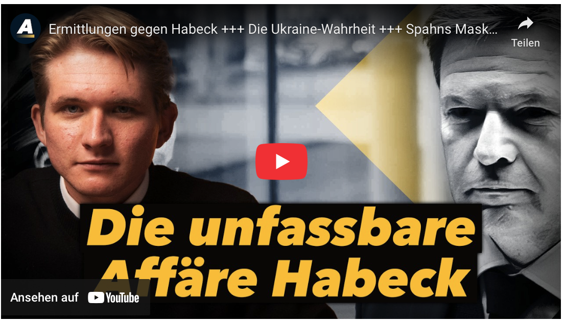 Ermittlungen gegen Habeck +++ Die Ukraine-Wahrheit +++ Spahns Masken-Affäre weitet sich aus
