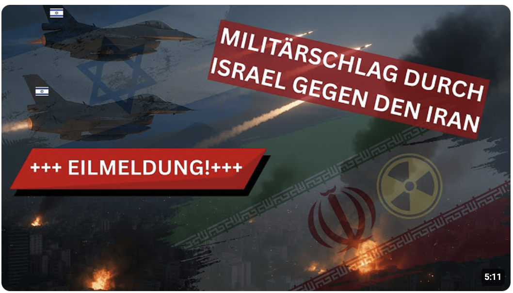 +++ GROSSALARM: Israel schlägt gegen die Mullahs im Iran zu! +++