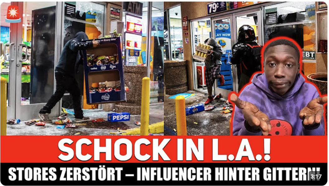 GERADE EBEN: STRASSENCHAOS in L.A. – Plünderer stürzen sich auf APPLE & ADIDAS!