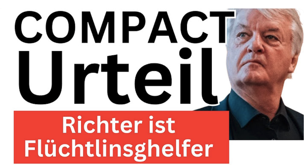 COMPACT Richter ist Flüchtlingshelfer!