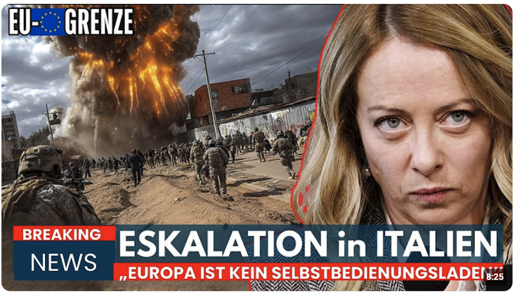 MELONI SCHICKT SOLDATEN ,verhängt SEEBLOCKADE und schickt KRIEGSSCHIFFE gegen ILLEGALE SCHLEPPER!