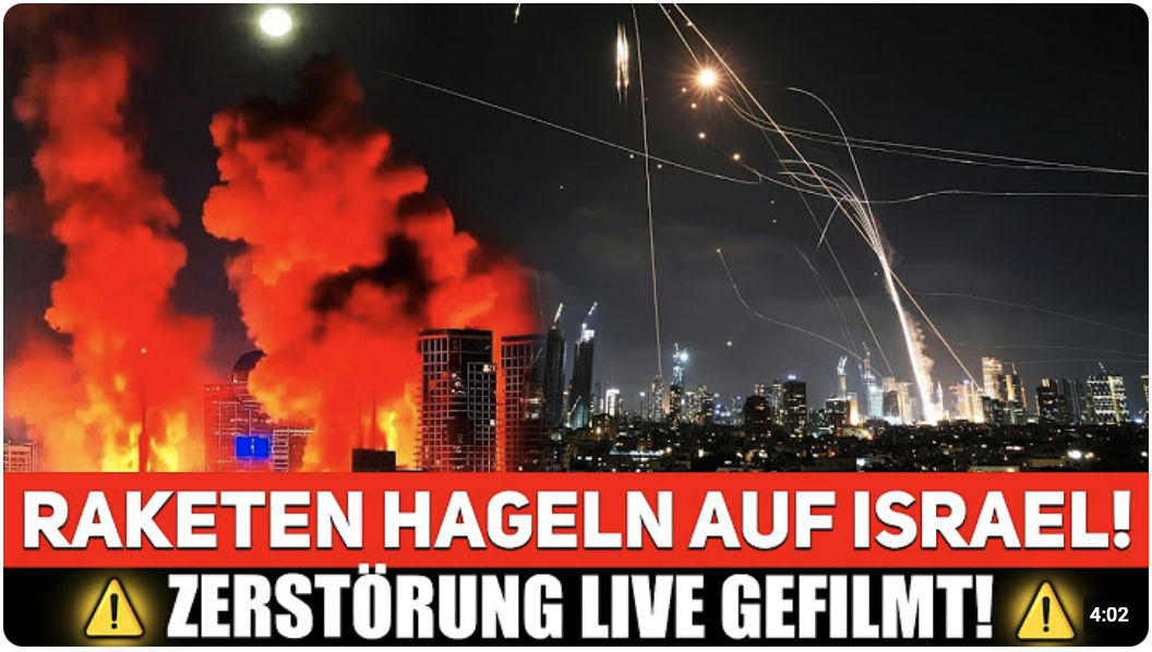IRANISCHE RAKETEN erschüttern ISRAEL – alles auf VIDEO festgehalten!