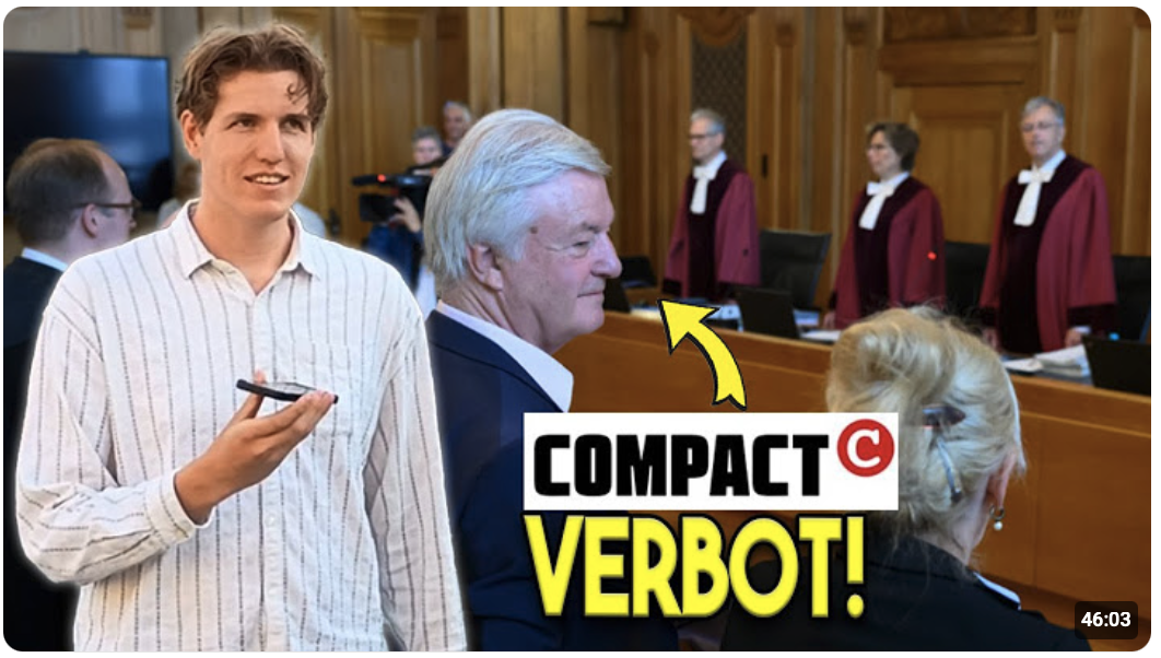 ICH war beim COMPACT-VERBOTSVERFAHREN vor GERICHT! – Mein BERICHT…