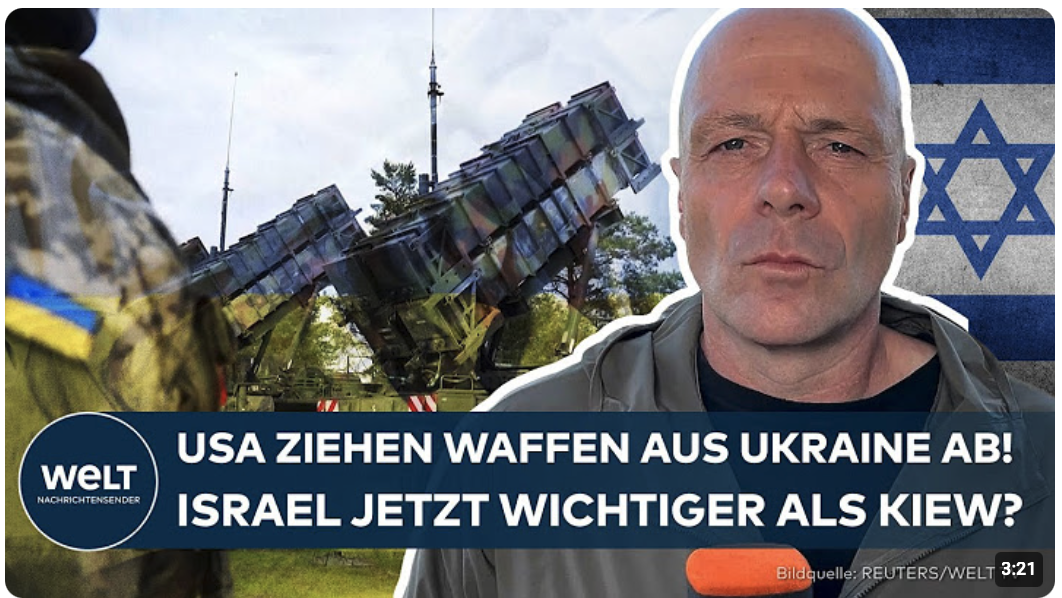 NAHOST ESKALATION USA KNALLHART: Waffenabzug aus der Ukraine ab! Israel jetzt wichtiger als Kiew?