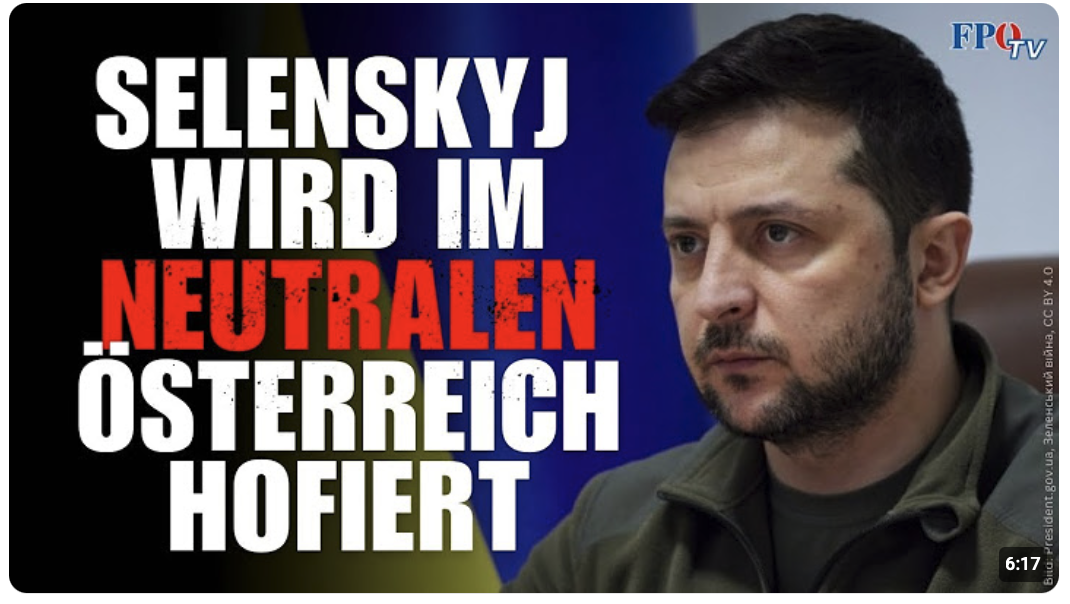 Selenskyj zu Gast in Wien: Regierung pfeift auf Neutralität und Parlament!