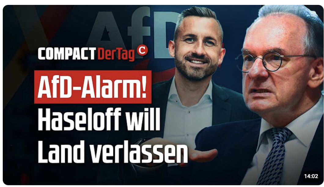 AfD-Alarm! Haseloff will Land verlassen