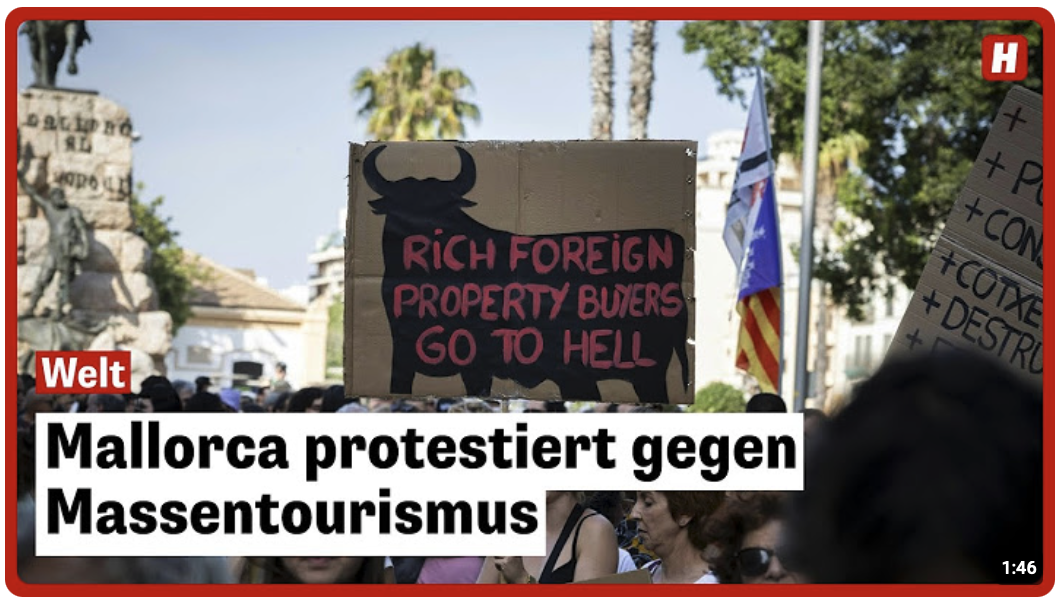 Mallorca protestiert gegen Massentourismus: „Wir können nicht atmen“