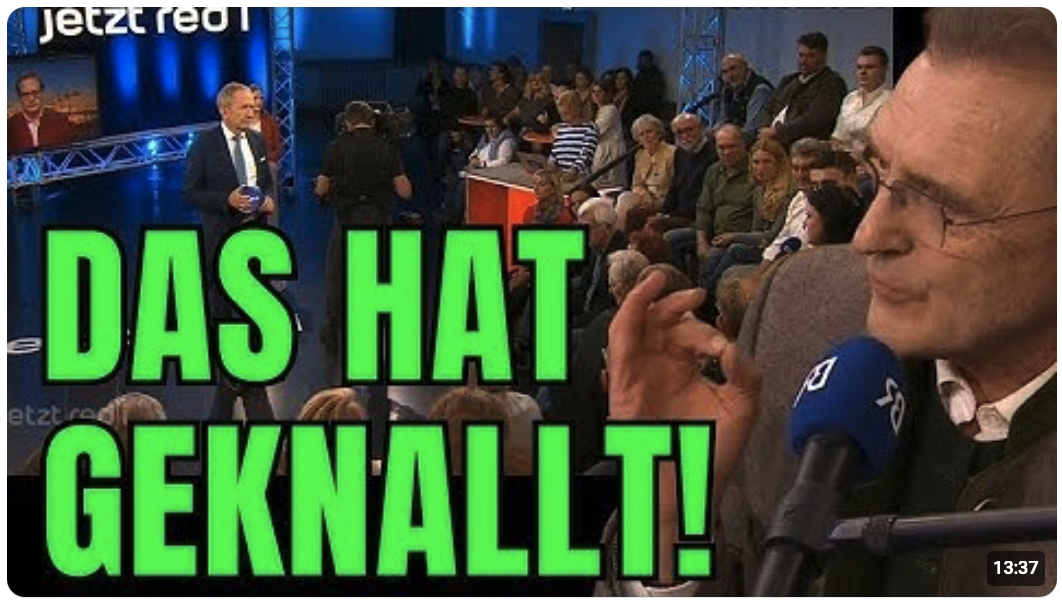 „2,5 Mio Asylanten, 50 Milliarden € im Jahr, ES REICHT!“ // Rentner sprengt Sendung über Asylheim!