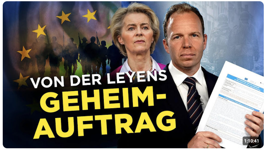 Von der Leyens Geheim-Auftrag: Die EU-Diktatur wird viel brutaler als befürchtet!