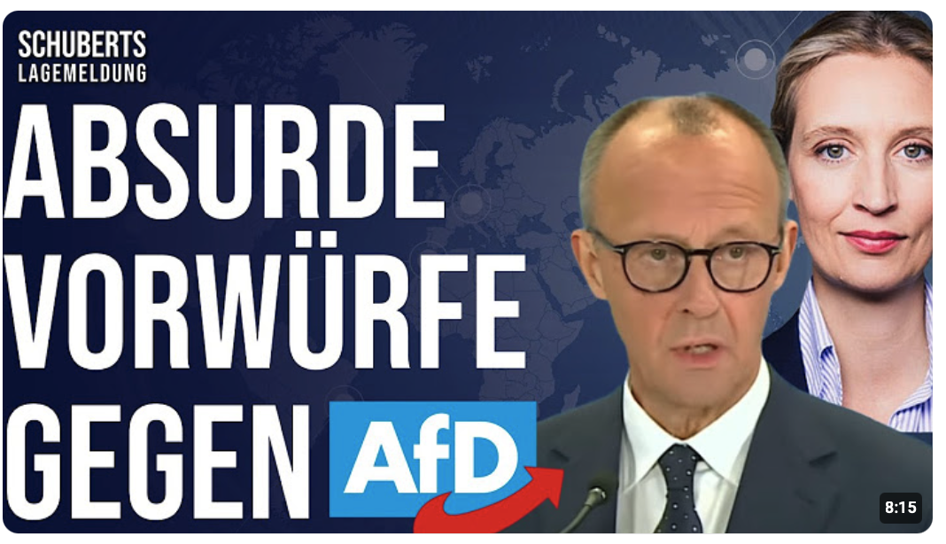 AfD-Oppositionsarbeit bald unmöglich? Merz-Regierung völlig von Sinnen + Bundestagsvizepräsident…