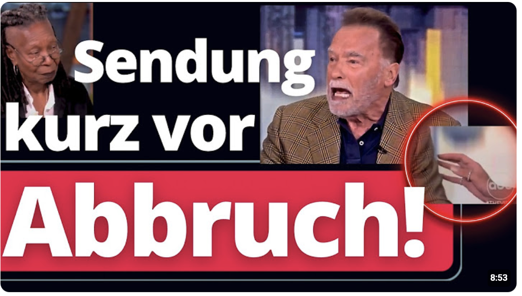 Sensation: Arnold Schwarzenegger reißt Grün-Linke Talkshow auseinander!