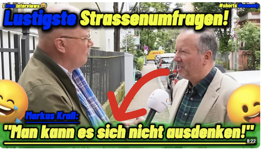 Lustigste Strassenumfragen! mit Markus Krall Es herrscht „MAXIMALE VERWIRRUNG“!?