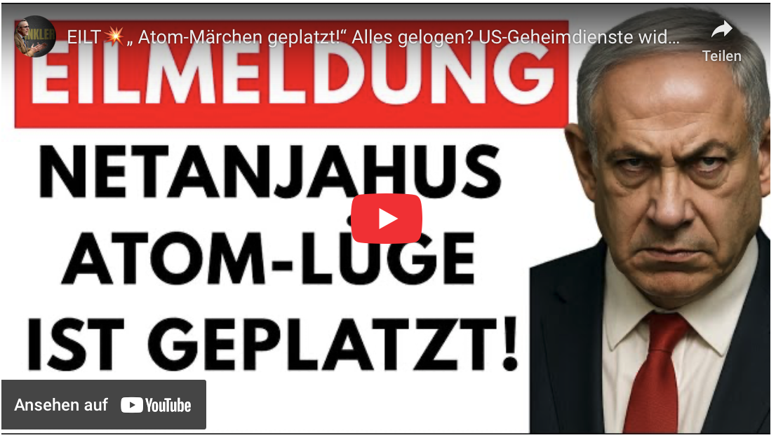 EILT: „ Atom-Märchen geplatzt!“ Alles gelogen? US-Geheimdienste widersprechen Netanjahu und Trump.