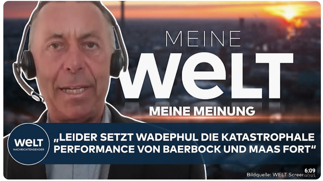 MEINE MEINUNG: „Leider setzt Wadephul die katastrophale Performance von Baerbock und Maas fort“