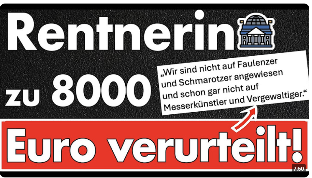 Landgericht schafft Meinungsfreiheit ab? Rentnerin wegen Post zu 8.000 Euro Strafe verurteilt!