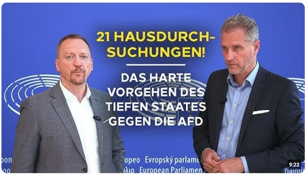 21 Hausdurchsuchungen – so bestraft das Regime Deutschland AfD-Abgeordnete
