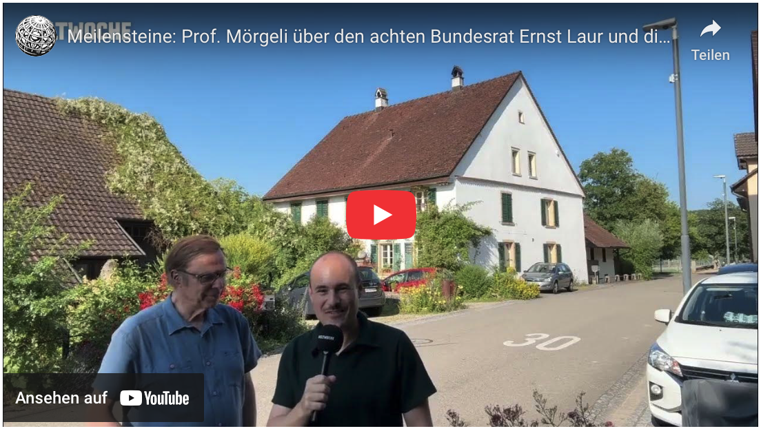 Meilensteine: Prof. Mörgeli über den achten Bundesrat Ernst Laur und die Genialität der Bauern