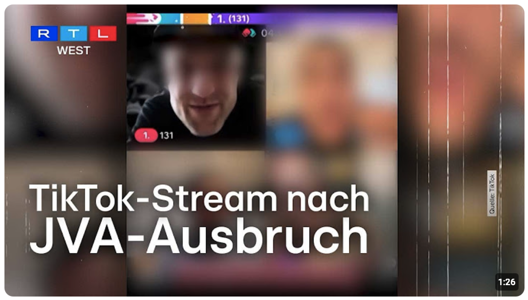 Geflohener Häftling provoziert Polizei im Livestream – „Ich bin schon in Österreich!“ 