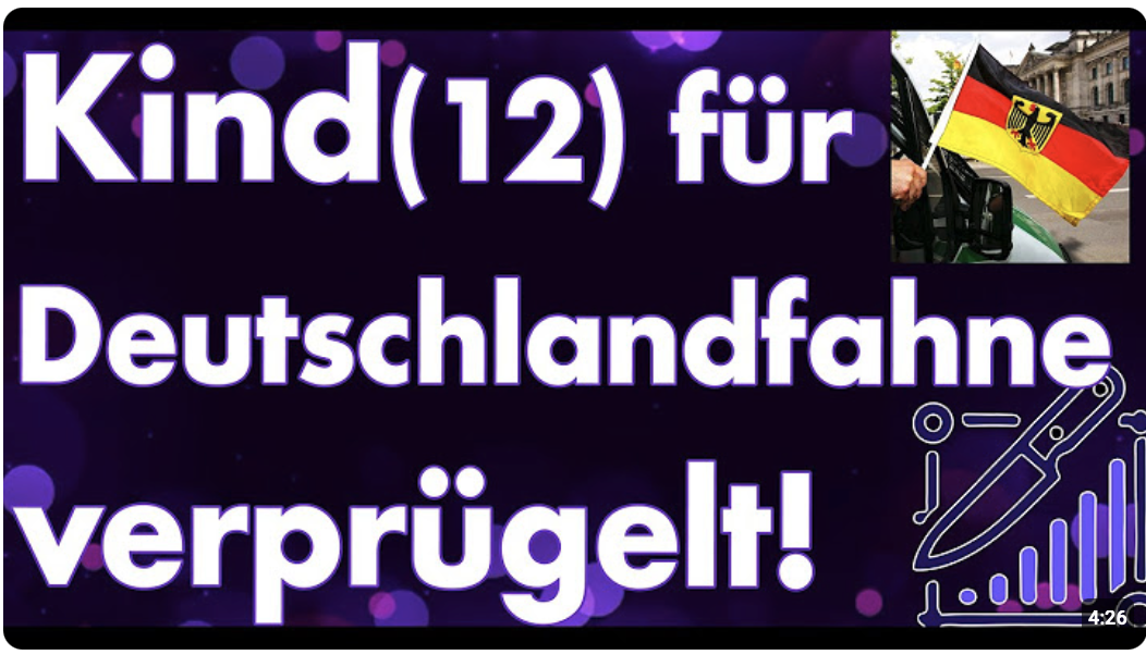 Kind mit Deutschlandfahne & Jude mit Davidstern in Berlin gejagt, geschlagen & mit Messer bedroht!
