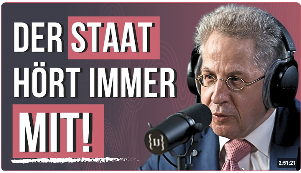 Deutscher Geheimdienst: So werden wir alle überwacht (Hans-Georg Maaßen)