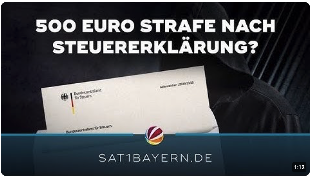 500 Euro Strafe nach Steuererklärung? Neue Masche aufgedeckt