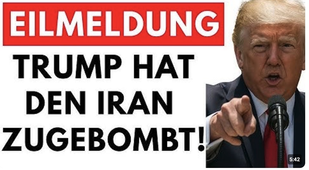 EILMELDUNG: „USA haben den Iran angegriffen – Luftschlag gegen 3 Nuklearanlagen erfolgreich!“
