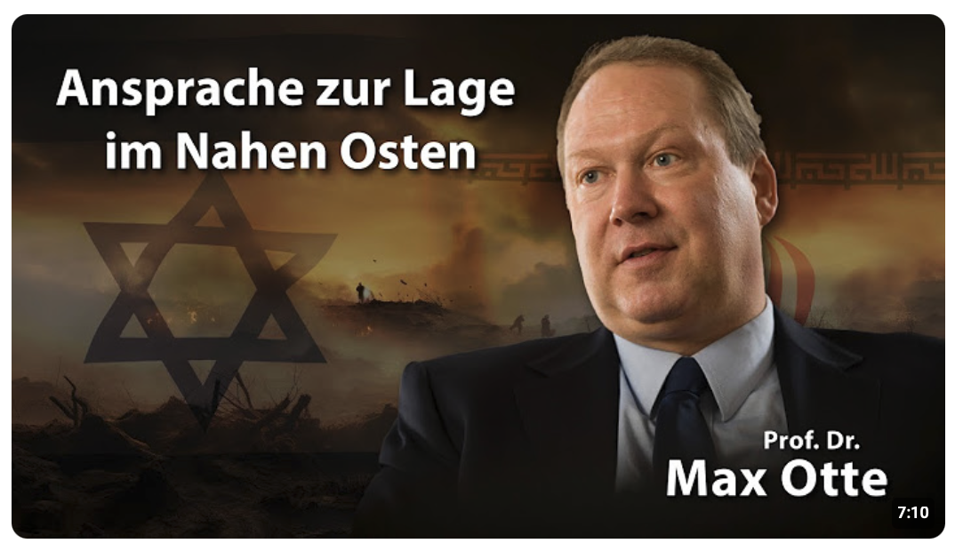 Ansprache zur Lage im Nahen Osten