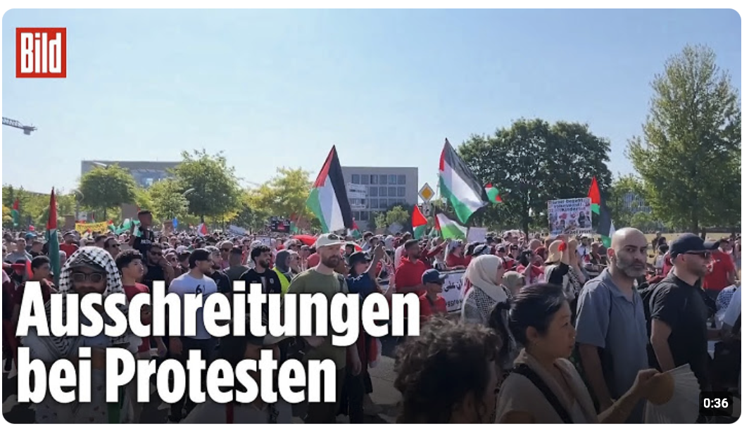 Berlin: 40 Festnahmen bei Demo von Israel-Hassern